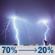 Tonight: A chance of showers and thunderstorms before 8pm, then showers and thunderstorms likely between 8pm and 9pm, then a chance of showers and thunderstorms between 9pm and 2am. Mostly cloudy, with a low around 63. Southwest wind 2 to 6 mph. Chance of precipitation is 70%. New rainfall amounts between a tenth and quarter of an inch possible. Tonight: Chance Showers And Thunderstorms