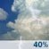 Monday: A chance of rain showers before 11am, then a chance of showers and thunderstorms between 11am and 2pm, then a slight chance of showers and thunderstorms. Mostly cloudy, with a high near 79. Northwest wind around 7 mph. Chance of precipitation is 40%. Monday: Chance Showers And Thunderstorms